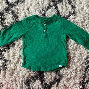 Green Toddler Boy Long Sleeve Tee